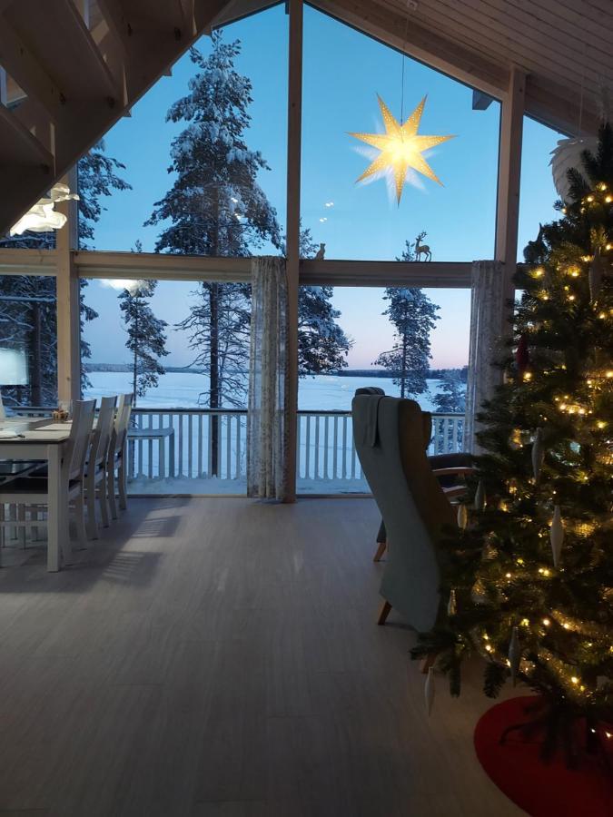 Villa Sirius Sieri, Nice Log-Cottage By The Lake Rovaniemi Exteriör bild