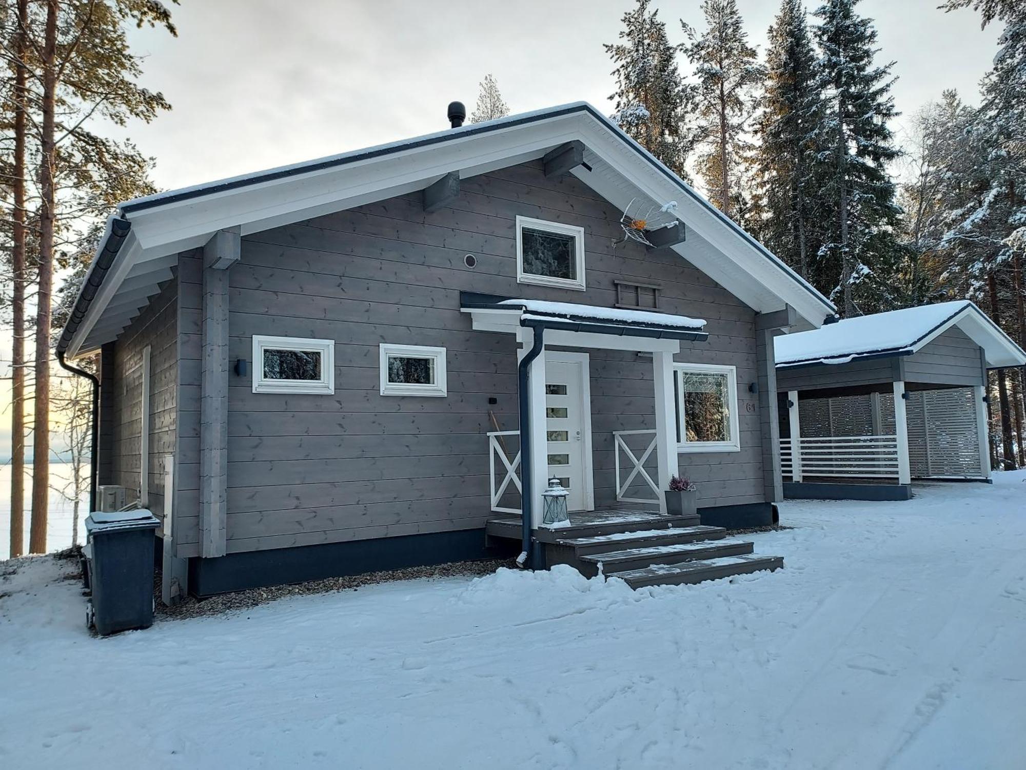Villa Sirius Sieri, Nice Log-Cottage By The Lake Rovaniemi Exteriör bild